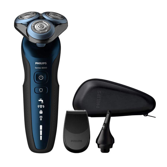 Philips Series 6000 Wet & Dry Men's Electric Shaver with Precision Trimmer and Nose Trimmer - S6650/48