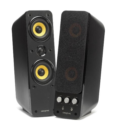 Creative GigaWorks T40 Series II (2.0) Multimedia Speakers with MTM Audiophile Configuration and BasXPort Technology, Black