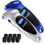 coralov-2-pack-digital-tire-pressure-gauge-150-psi-tire-gauge-for-cars-trucks-bicycles-motorcycles-with-backlit-lcd-lighted-nozzle-and-non-slip-grip-silver-and-blue-with-8-black-plastic-valve-caps image no. 1 buy in Dubai from Astronom at best price shipping worldwide by Coralov