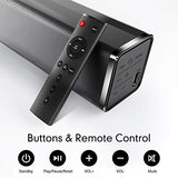 Soundbar, Paiyda Sound Bar for TV, 120 dB Bluetooth Soundbars with Built-in Subwoofer, Wall Mounted Home Theater, Music/Moive/News Modes, Strong Bass, Remote, Optical/AUX/Coaxial/USB Connection