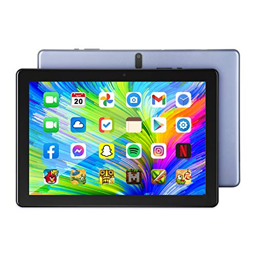 10.1 inch Android 10 Tablet, 4GB RAM & 64GB Storage (Up to 512GB), HD IPS Display, 1.5GHz Quad-Core Processor, Wi-Fi & Bluetooth, 1280 * 800 Resolution