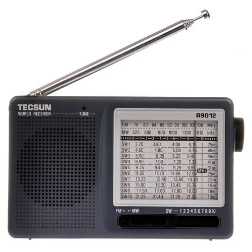 TECSUN R-9012 Portable Digital Shortwave Radio AM/FM/SW(1-10) 12 Bands Receiver Receiver(UK-9012)