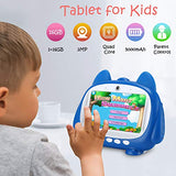 7'' Inch Kids Tablet,PADGENE Android 9.0 Kids Edition Tablets Pad, 5000mAh Battery,Quad Core ,1GB+16GB,Kidoz&Google Play Pre-Installed with Kid-Proof Case