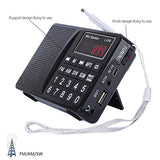 lcj-portable-fm-am-shortwave-multiband-radio-receiver-with-micro-tf-card-and-usb-driver-mp3-player-usb-charging-cable-1000mah-rechargeable-li-ion-battery-l-258-black image no. 3 buy in UAE from Astronom.ae gadgets with COD  