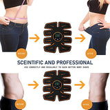 Pasebo Abs Stimulator Hip Trainer- Abdominal Trainer Muscle Stimulator Belt EMS Muscle Stimulator Fitness Equipment Ab Arm Stimulator Muscle Toner With LCD Display Remote Control 13 Gel Pads