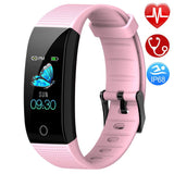 Semaco Fitness Trackers Watch, Activity Tracker with Heart Rate Monitor Waterproof IP68, Sleep Monitor, Calorie Step Counter, Pedometer Watch with Connected GPS for Kids Women Men (Pink)
