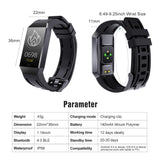 Fitness Trackers, Activity Trackers Watch IP68 Waterproof Bluetooth with Pedometer Wristband 1.14inch Touch Screen Calls SMS SNS Reminder for Kids Women Men