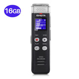 EVISTR 16GB Digital Voice Recorder Voice Activated Recorder with Playback - Upgraded Small Tape Recorder for Lectures, Meetings, Interviews, Mini Audio Recorder USB Charge, MP3