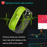 YAMAY Fitness Trackers,Colour Screen Fitness Watch Waterproof IP68 Fitness Tracker with Heart Rate Monitor Smart Watches Pedometer Activity Tracker for Kids Women Men Call SMS SNS Notification Push