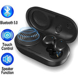Wireless Headphones Bluetooth Speaker Bluetooth Earphones 5.0 Earbuds & Speaker Deep Bass Noise Cancelling Waterproof Earbuds with Mic Headphones for Running Stereo Calls with Portable Charging Case