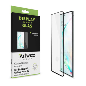 Artwizz CurvedDisplay Screen Protector Compatible for [Galaxy Note 10] - Full Cover Protective Tempered Glass