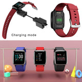 Duang Smartwatch, Bluetooth Fitness Watch, Men Ladies Fitness Tracker, 1.3 Inch Color Sport Watch with Pedometer Heart Rate Monitor Swimming Waterproof IP68, iOS Smartwatch Android Phone (Red)