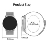 BingoFit Vito Fitness Tracker Smart Watch,Waterproof Activity Tracker with Heart Rate Blood Pressure Monitor,Sleep Monitor Pedometer Watch,Step Tracker for Kids Women Men,IOS Android,Silver