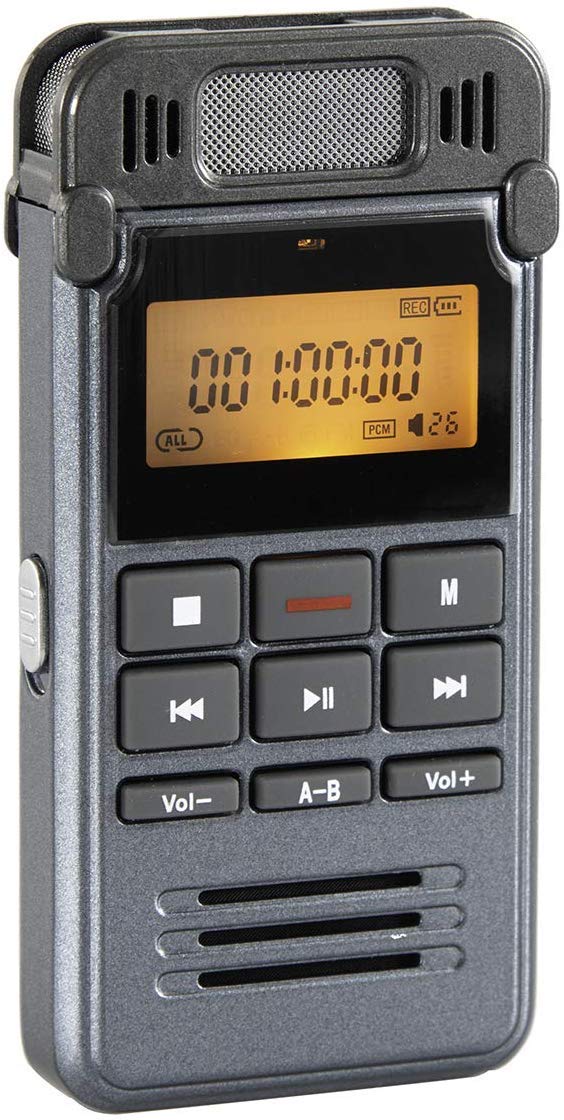 Digital Voice Recorder, SP-Cow 8GB USB Professional Dictaphone Voice Recorder, Rechargeable Noise Reduction Activated Stereo Recorder with MP3 Player, 384KBPS, for Meetings Lectures Interview