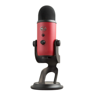 Logitech Blue Microphones Yeti USB Microphone for Recording and Streaming on PC and Mac, Game Streaming, Skype Calls, Youtube Streaming, Plug and Play, Satin Red