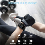 Smart Watch, YONMIG Fitness Tracker IP68 Waterproof Men Women Color Full Touch Screen Fitness Watch Bluetooth Smartwatch with Heart Rate/Sleep Monitor Pedometer SMS Notification for iOS Android