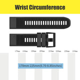 NotoCity Fenix 5 Band 22mm Width Soft Silicone Watch Strap Fenix 5/Fenix 5 Plus/Fenix 6/Fenix 6 Pro/Forerunner 935/Approach S60/Quatix 5 (4 pcs)