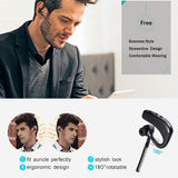 ERUW Bluetooth Headset, Handsfree Bluetooth 4.1 Headset Earphone for Business Trucker, Wireless Headphone Bluetooth Earpiece Compatible for Samsung Android Cellphone (K10 headset)