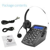 DIGITNOW! Call Center Telephone with Hands Free Headset, Corded Phone Built in Caller Display, Automatically or Manually Answering Business Office Phone