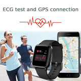 Duang Smartwatch, Bluetooth Fitness Watch, Men Ladies Fitness Tracker, 1.3 Inch Color Sport Watch with Pedometer Heart Rate Monitor Swimming Waterproof IP68, iOS Smartwatch Android Phone (Black)