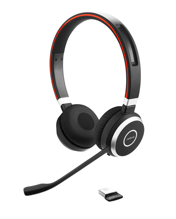 Jabra Evolve 65 Wireless Bluetooth Stereo Headset for PC/Laptop/Smartphone and Tablet - Retail Pack