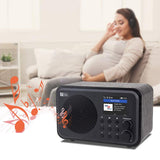 Ocean Digital WiFi Internet Radios WR-336N Portable Digital Radio with Rechargeable battery, Bluetooth Receiver, 4 Preset Buttons, UPnP & DLNA, 2.4" Color Display-Black