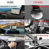 Cell Phone Holder for Car, Car Phone Mounts for iPhone 7 Plus, Dashboard GPS Holder Mounting in Vehicle for Samsung Galaxy S8, and Other 3-6.8 Inch Universal Smartphones and GPS - Black