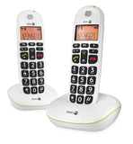 Doro PhoneEasy 100W DECT Cordless Phone with Amplified Sound and Big Buttons (Twin Set)
