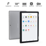 10 Inch Tablet PC Android 9.0 - HAOQIN H10 32GB ROM 2GB RAM Quad Core IPS HD Display Support Bluetooth WiFi Stereo Speakers Dual Cameras Google Certified (Grey)