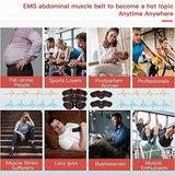 Celtics Abdominal Muscle Stimulator 10 Modes And 20 Levels-Abs Stimulator Rechargeable LCD Display, 10 Pieces of Gel Portable 3-in-1 USB Abdominal Muscle Strength Fitness, Exercise Equipment Portable