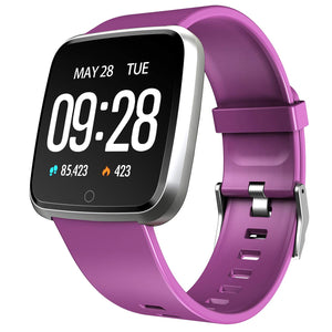 Semaco Smart Watches, Fitness Tracker Watch with Heart Rate Monitor, Sleep Monitor, Calorie Counter, Pedometer Stop Watch for Kids Women Men (Purple)