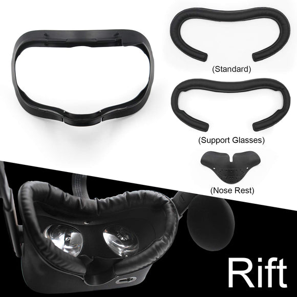 AMVR VR Facial Interface & Foam Cover Pad Replacement Comfort Set for Oculus Rift