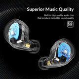 Wireless Headphones Bluetooth Speaker Bluetooth Earphones 5.0 Earbuds & Speaker Deep Bass Noise Cancelling Waterproof Earbuds with Mic Headphones for Running Stereo Calls with Portable Charging Case