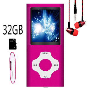 MP3 Player / MP4 Player, Hotechs MP3 Music Player with 32GB Memory SD Card Slim Classic Digital LCD 1.82'' Screen Mini USB Port with FM Radio, Voice Record ...