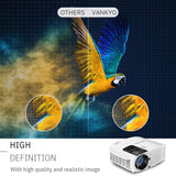 VANKYO Leisure 510 HD Projector with 5000 Lux LED Brightness, Video Projector with 200" Projection Size, Support 1080P HDMI VGA AV USB with Free HDMI Cable and Carrying Bag