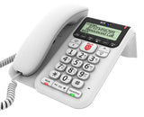 BT Decor 2600-CID-TAM = Answer Machine Version + Call Blocker + Caller Display - Hands Free Speaker Phone (Corded Telephone) - Desk / Table Mounting Bracket Included - Caller ID - TrueCall Advanced Call Blocking - White