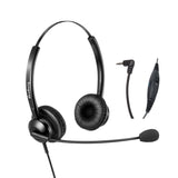 Beebang 2.5mm Headset Corded Telephone Headset with Noise Cancelling Microphone for Desk Phone Yealink AVAYA Cisco Panasonic Polycom Ericsson-LG
