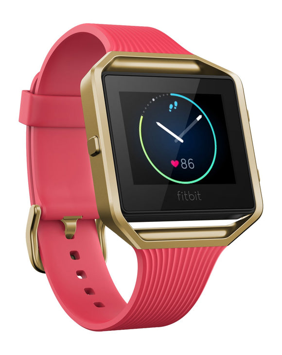 Fitbit Blaze Smart Activity Tracker and Fitness Watch with Wrist Based Heart Rate Monitor - Slim Pink Gold/Large