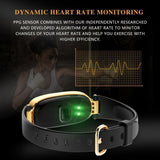 Flenco Fitness Tracker Heart Rate Monitor Activity Tracker Waterproof Smart Bracelet Health Sport Watch Pedometer Wristband Calorie Step Counter Sleep Monitor For Women Ladies Girls Kids Android IOS