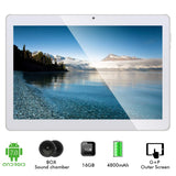 10.1" Inch Android 8.1 Tablet, 3G Phone Call Phablet PC with Google Play, 16GB ROM 1GB RAM, Dual Sim Card Slots, Cameras, GPS, WIFI, 1280*800 HD IPS Screen - QIMAOO Q10 Tablet Pad