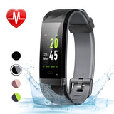 LETSCOM ID131Color HR Black Fitness Tracker Color Screen HR, Activity Tracker with Heart Rate Monitor, Sleep Monitor, Step Counter, Calorie Counter, IP68 Waterproof Smart Pedometer Watch for Men Women Kids