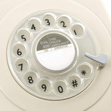 GPO 746 Rotary 1970s-style Retro Landline Phone - Curly Cord, Authentic Bell Ring - Ivory