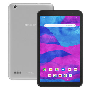 8 Inch Tablet PC Android 9.0-HAOQIN H8 16GB ROM 2GB RAM Quad Core IPS HD Display Support Bluetooth WiFi FM Dual Cameras Google Certified (Grey)