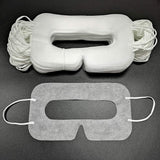 YinQin Universal Disposable VR Mask Cover 50/100 PCS Face Cover Mask for VR, VR Sanitary Mask, VR Cover, VR Eye Cover Mask, White (100 Pcs)