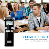 KING OF FLASH Digital Recorder 8GB Audio Voice Recorder with Dual Microphone and MP3 Player, USB Recharging Recorder for Meetings, Classes, lectures, Interviews