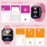 YoYoFit Dream Full Touch Screen Fitness Tracker Smart Watch for Women Kids,Waterproof Sport Watch Activity Tracker with Heart Rate Sleep Monitor Pedometer Watch Step Calorie Counter for IOS Android