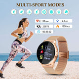 Smart Watch, EIVOTOR Fitness &Activity Tracker Touch Screen Bluetooth Smartwatch, IP68 Waterproof Sports Watch with Heart Rate Pedometer Step Counter Sleep Monitor for Men Women Android & iOS