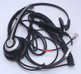 Wantek Corded Telephone Headset Monaural with Noise Cancelling Mic + Quick Disconnect for Yealink SIP-T19P T20P T21P T22P T26P T28P T32G T41P T38G T42G T46G T48G Avaya 1608 9611G IP Phones(600QY1)