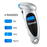 AstroAI ATG150 3 Pack Digital Tire Pressure Gauge 150 PSI 4 Settings for Car Truck Bicycle with Backlit LCD and Non-Slip Grip, Silver