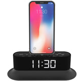 AZATOM Chronos 2 Lightning Dock Speaker for iPhone Xs Max, Xs, Xr, X, 8, 8 plus, 7plus, 7, 6s, 6, 5s, 5, 5c, SE, iPod Touch Nano - FM Radio Dual Alarm Clock - Docking station ...